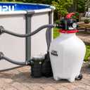 CIPU 14inch Sand Pool Filter Tank System with 6-Way Valve Easy to Install for Above Ground Swimming Pools