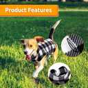 ASENKU Dog Sweater, Plaid Fleece Dogs Vest, Soft Warm Pet Clothes, Cold Weather Puppy Jacket, Comfortable Pullover Shirt for Tiny & Small Dog Breeds Only (Large)