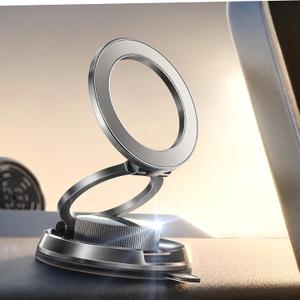 LISEN Suction Phone Mount for Vacuum, 360 Adjustable Vacuum Magnetic Phone Holder for Car [All Metal & Nano Gel Super Strong Suction] for Magsafe Car Mount for iPhone 17 Pro Max 16 15 14 13 12