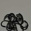 3 Inch Vinyl Coated S Hook,S Hooks for Hanging Plants ,10 Pack Non Slip Heavy Duty S Hooks ,Small Rubber Coated Steel Metal Black Closet S Hook for Hanging Jeans Plants Jewelry Pot Pan Cups Towels