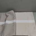 Outdoor Waterproof Pillow Covers Decorative Stripe Cushion Cover in Brown & Beige for Patio, Garden and Balcony 5050 cm - 20x20 in, 2 Pack