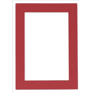 11x14 Bevel Cut Mat for 8.5x11 Photo | Red Picture Matboard for Frames Measuring 11x14 Inches - Matte to Display Art Measuring 8.5 x 11 Inches - Acid Free ONE MAT