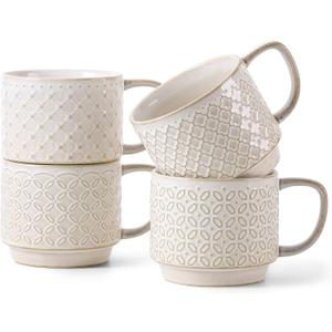 DOWAN 12oz Coffee Mugs Set of 4