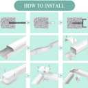 3'' 10 Ft Mini Split Line Set Cover, Decorative PVC Pipe Cover, Outside Line Set Cover Kit for Mini Split Air Conditioner, Heat Pump and Central AC
