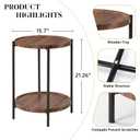 Danpinera 2-Tier End Table
