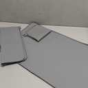 Compatible with Ninja Swril Creami Series 300/500/700 Models - 25 x 15 Countertop Mat, Silicone Coffee Mat with Drainage Groove, Thickened Design to Reduce Vibration Noise and Wear (Gray, Large) (Medium)