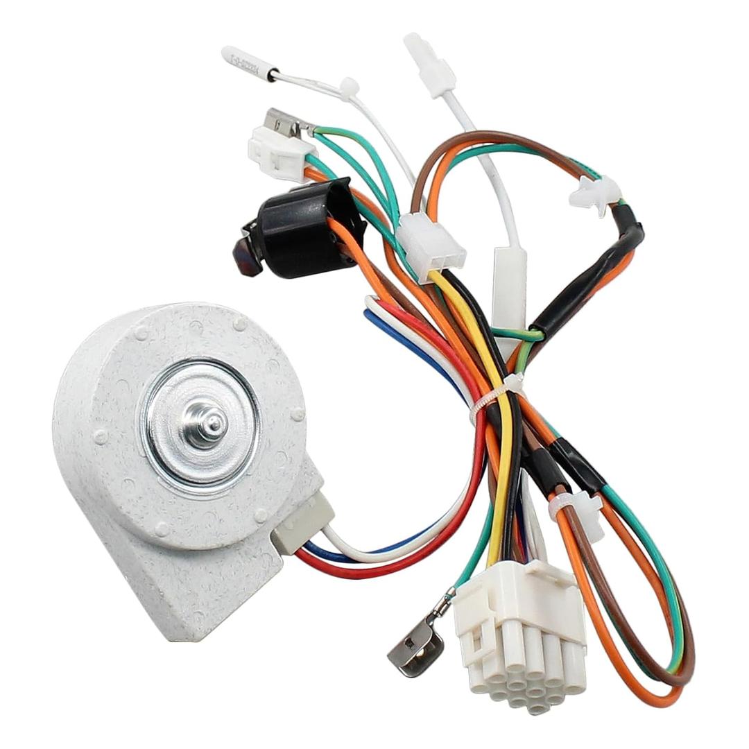 W11578030 Refrigerator Freezer Evaporator Fan Motor and Defrost Thermostat for Whirlpool WRF757SDHZ03, WRF767SDHZ03, WRF757SDHV04, WRF757SDHZ04, WRF757SDHV03, WRF767SDHZ04, WRF767SDHV04