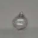 3.15 inch Clear Plastic Ornaments, Christmas Balls, DIY Fillable Ornament Clear Ornaments for Crafts - 24 PCS (Silver1)