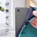 Galaxy Tab A11 Plus Case 5g 11 Inch, Dandelion Cover Soft Touch Premium Faux Leather Made with Card Slots and Kickstand, Water-Proof Precise Cutouts Compatible with Galaxy Tab A9+ 11 Inch Blue