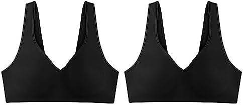 Hanes Womens Wireless Bra, Smooth Comfort Full-Coverage T-Shirt Bra for Women, Single Or 2-Pack XL Hanes Womens Wireless Bra, Smooth Comfort Full-Coverage T-Shirt Bra for Women, Single Or 2-Pack XL