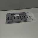 YOOLIFE Travel Clear Makeup Bag Toiletry Bag, Make up Bag Waterproof Toiletry Bags for Women Cosmetic Bag Birthday Gifts for Women Personalized Mother Girlfriend Wife Bridesmaid Gifts Black Letter G