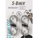 Nite Ize S-Biner MicroLock, Locking Key Holder, Stainless-Steel 4-Pack