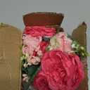 MARTINE MALL 2 Packs Peonies Artificial Flowers, Mixed Pink Artificial Peonies, Silk Peonies Flowers Fake Peonies Artificial Flowers Peonies Bouquet for Centerpiece Table Wedding Party Home Decor