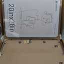 20x28 Picture Frame 4 Pack, Brown Walnut Wood Poster Frame, Horizontal and Vertical Display, Wall Hanging