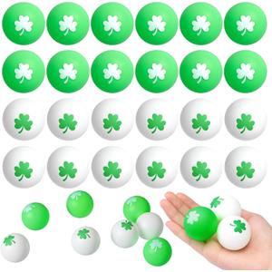 Soulchen 24 Pcs Table Tennis Balls Plastic Novelty Table Tennis Stress Props 40 mm for Party Playing Beach Decor Beer Game Party Favors