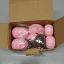 DomeStar 18PCS Pink Pumpkins for Decoration, Artificial Pumpkins Small Pink Foam Pumpkins Assorted Sizes for Wedding Thanksgiving Farmhouse Table Decor