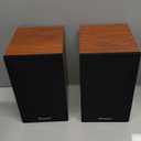 Powered Bookshelf Speakers, 30W X 2 Turntable Speakers with 4 Inch Woofer, Record Player Speakers with AUX Input for PC and TVs,Wood Grain Color for Wall Mounting (Brown)