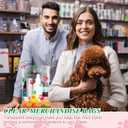 Cholemy 100 Pcs Dog Paw Plastic Bags Dog Gift Bags Shopping Merchandise Sturdy Totes with Handles for Holiday Birthday Party Business, 9 x 12 in (Red and Green)