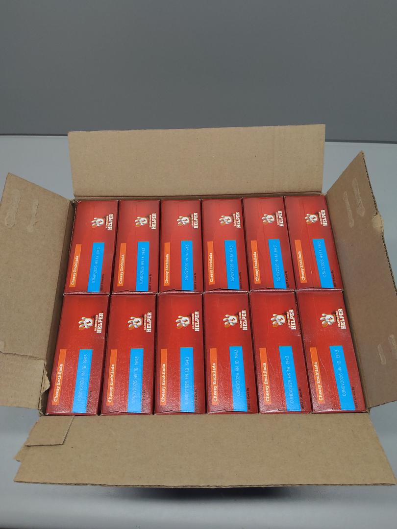 Hamburger Helper Cheesy Enchilada 12 Pack 7.5 Oz, BBD 11/03/2026