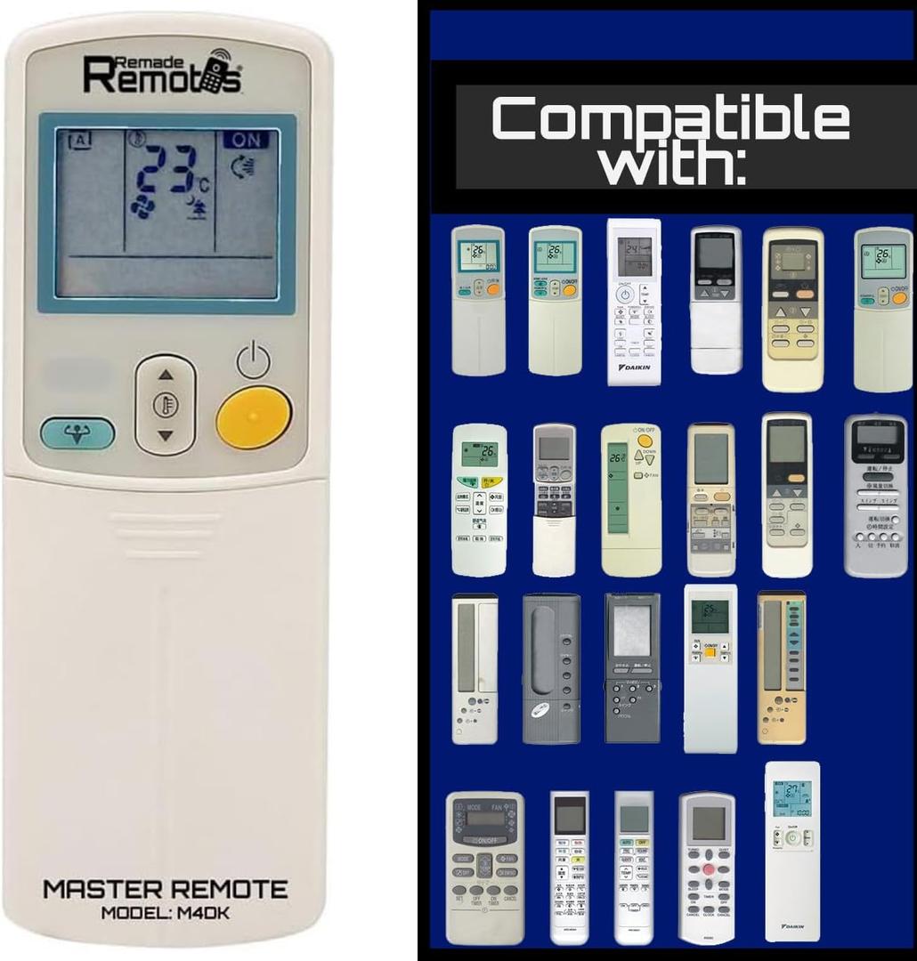 Master Replacement Universal Air Conditioner Remote Control Made for Daikin Air Cons only (Celsius Display ONLY)