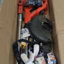 Hesitroad Cordless String Trimmer, Grass Trimmer Weed Eater 10 Inch, Electric Weed Wacker Easily and Efficiently Clean Weeds and Small Shrubs in The Yard Comes with Batteries & Fast Charger Orange