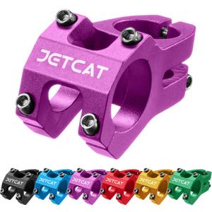 Bike Stem, Short MTB Stem 31.8, Mountain Bike Stem Clamp, Bicycle Stem, Handlebar Stem Riser for BMX/Road (Purple)