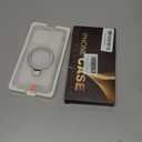 Compatible with iPhone 13 Pro Case with Magnetic Ring Stand [Compatible with Mag-Safe] [Built-in Screen Protector] Military-Grade Drop Protection Matte Translucent Phone Case, White