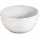 STAUB Ceramic 1 pc Large Universal Bowl Set, 6.5-inch/1.25-qt, White