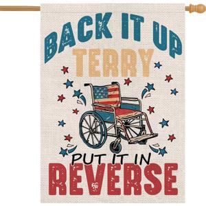 4th of July Garden Flag Double Sided For Outside USA Flag Patriotic Memorial Day Independence Day Funny Yard Outdoor Decorations 28x40 Inch