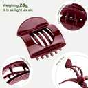 6pcs Flat Claw Clip - Strong Hold Flat Claw Clips for Women Girls, No Slip Hair Claw Clips for Thick Hair Styling Accessories