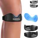 Patellar Tendon Support Strap 2 Pack, Knee Brace for Women & Men, Patella Band for Running Hiking Basketball Gym Fitness Tennis Badminton Cycling, Offers Relief from Meniscus Tear and Knee Pain., One Size