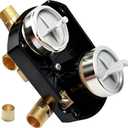R22000-WS Shower Valve for delta Faucet, Universal Diverter Valve for delta Trim Kit & Shower System, Integrated Diverter Rough In Valve Kit 3-Way 6-Setting, Include Screwdriver Stops
