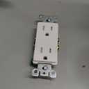 Leviton 15 Amp Decora Tamper-Resistant Duplex Electrical Wall Outlet, T5325-W, White