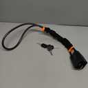 KAYCENTOP Car Steering Wheel Lock, Seat Belt Lock, Anti-Theft Device, Max 17 Inch Length, Small and Light-Weight, Multi-Functional, Fit Most Vehicle, SUV, Golf Cart Security (Black)