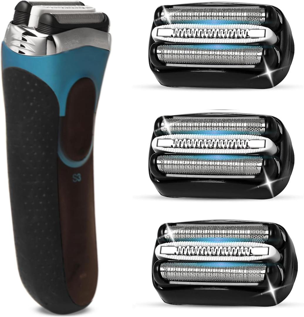 VIDSA 3 Pack 32B S3 Electric Replacement Heads for All Series 3 Shavers, Suitable for S3 3040s 3080s-4 370cc 3070cc 3000s 3010, 3090cc Etc.