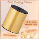 woric Gold Curling Ribbon 600 Yards 1/5 Inch Gold Ribbon Balloon String Ribbons for Mothers Day Balloons Bows Art Crafts Harvest Party Gift Wrapping Decorations