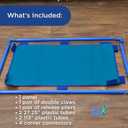 Children's Factory Replacement PlayPanel, Kids Room Divider Panel, Classroom Dividers, Free-Standing Partition for Daycare or Preschool, Cantilever Feet Not Included, Deep Water, Rectangle