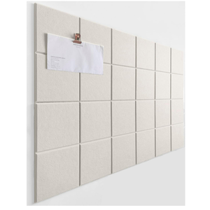 Cork Board 24 x36 Alternative - 6 Pack Felt Wall Tiles with Safe Removable Adhesive Tabs, Cork Boards for Walls Cork Board for Home Office Pin Board Tack Board Cork Board - Beige
