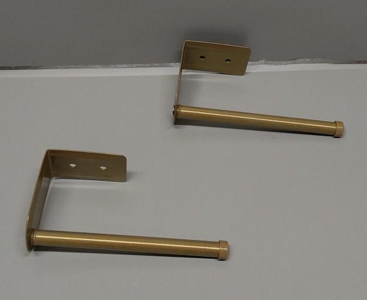 Toilet Paper Holder Metal Gold (2pcs)