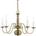 Livex Lighting 5005-01 Williamsburgh Chandelier, 24"L x 24"W x 18"H