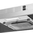 FIREGAS 24 inch Range Hood Under Cabinet, 300CFM Ducted/Ductless Convertible Kithen Hood in Stainless Steel with 2 watt LED Light and Filter, 2 fan speeds, hassle-free installation