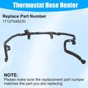 GXARTS Thermostat Hose Heater Coolant Return Pipe Line 17127548230 Compatible with BMW 335i 135i 335is 2007 2008 2009 2010 2011 2012 2013