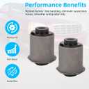 Rear Control Arm Bushings Kit for Cadillac Deville DHS 2000-2005 - Replacement for 25820031 25820032