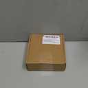 Haliwu 5 Pack Cabinet Handles Brushed Gold Cabinet Pulls 3 Inch Hole Center Drawer Pulls Modern Square Dresser Handles for Bathroom Kitchen Bedroom, Zinc Alloy