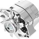 Alternator Chrome 1 Wire Self Exciting Street Rod GM 305 350 BBC SBC, Replaces 240-203-3DC ADR0335-C