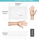 J-FAMILY 14.5'' x 10.6'' Small Vessel Sink Bathroom Above Counter White Porcelain Ceramic Rectangular Sink Bowl Small Vanity Sink Lavatory Wash Hand Basin