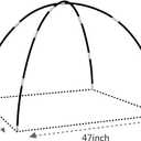 Kids Tent Replacement Poles - Fiberglass Poles for Indoor & Outdoor Play Tents, Suitable for Boys and Girls Tent, Length 112in(S) (Small)