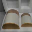 Yangbaga Canisters Sets for Kitchen Countertop-Set of 4 Ceramic Kitchen Canisters Food Storage Jar with Airtight Wood Lids & Spoons & Label,Large Flour and Sugar Containers for Serving Ground Coffee