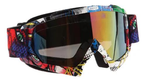 Motorcycle Goggles Dirt Bike Goggles Windproof ATV Dustproof Racing GogglesScratch Resistant Ski Goggles Protective Safety Glasses PU Resin 