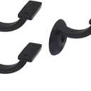 QCAA Heavy Duty Zinc Die Cast Handrail Bracket, Powder Coated Oil-Rubbed Bronze, Pack of 3, Made in Taiwan